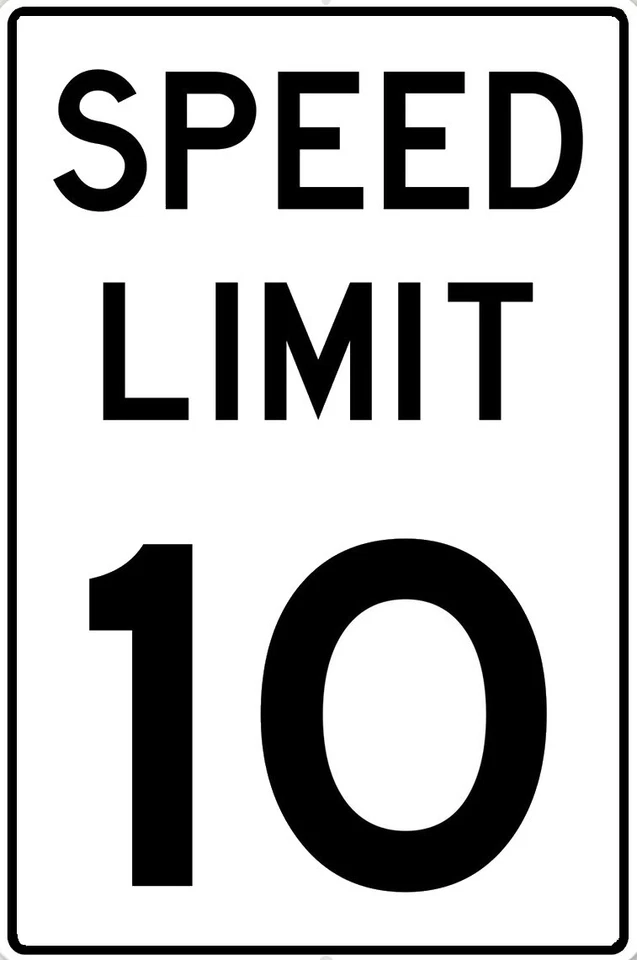 Letrero personalizado personalizado LÍMITE DE VELOCIDAD calidad aluminio 12" x 8" HECHO EN EE. UU. Foto 4 de 4
