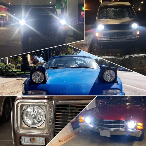 7" inch round High Low Light 6000K White for Ford Falcon 1960-70 bronco White - Picture 7 of 12