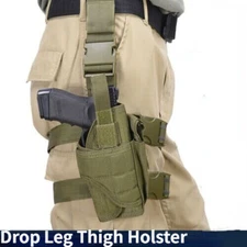 Tactical Drop Leg Holster Adjustable Right Hand Thigh Pistol Gun Handgun Holster