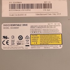 Philips Lite-On DA-8A6SH SDX0F86404 SATA Slim 9.5mm DVD/CD RW 8x