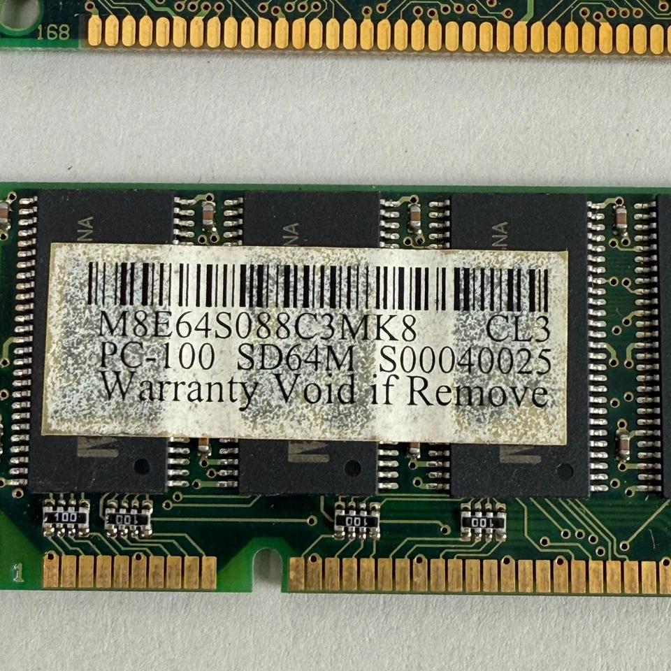 PC100 SDRAM 64MB Memory RAM Sticks Set of 3 - Image 3 of 4