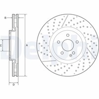2X Delphi Bremsscheibe BG9229C FüR MERCEDES-BENZ