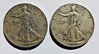 1937 & 1944 Walking Liberty Half Dollar 90% Silver Coins United States Mint