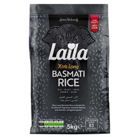 [ 5Kg ] Laila Black XXL Basmati Reis / Premium Quality Langkorn Basmati Rice