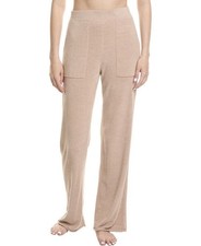 Barefoot Dreams Cozychic Ultra Lite Wide Leg Pant Women's Sz L Tan
