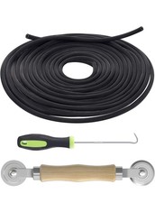 Window Screen Repair Kit -Screen Roller, Screen Spline 32 ft , Removal Hook