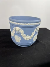 Wedgwood Blue Jasperware Planter Cachepot