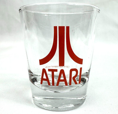 NOS Atari Shot Glass 2016 Atari Interactive USA Retro Gaming Collectible