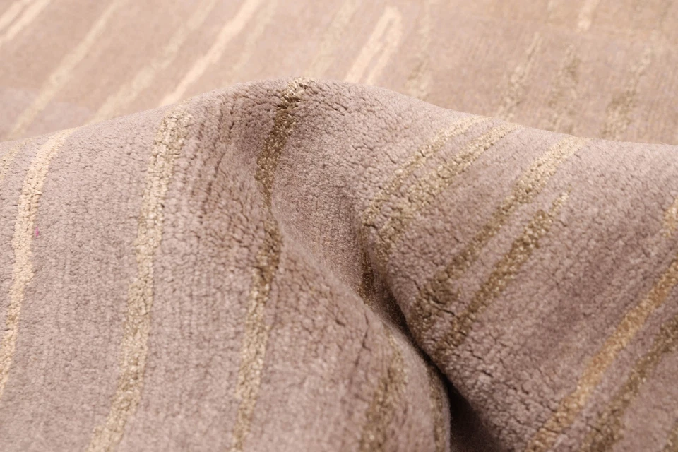 Alfombra tradicional oriental anudada a mano de 8'1" x 9'10" Foto 3 de 4