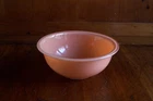 Vintage Pink PYREX Clear Bottom Mixing Bowl #323 Made in USA by Corning 1.5 Lite