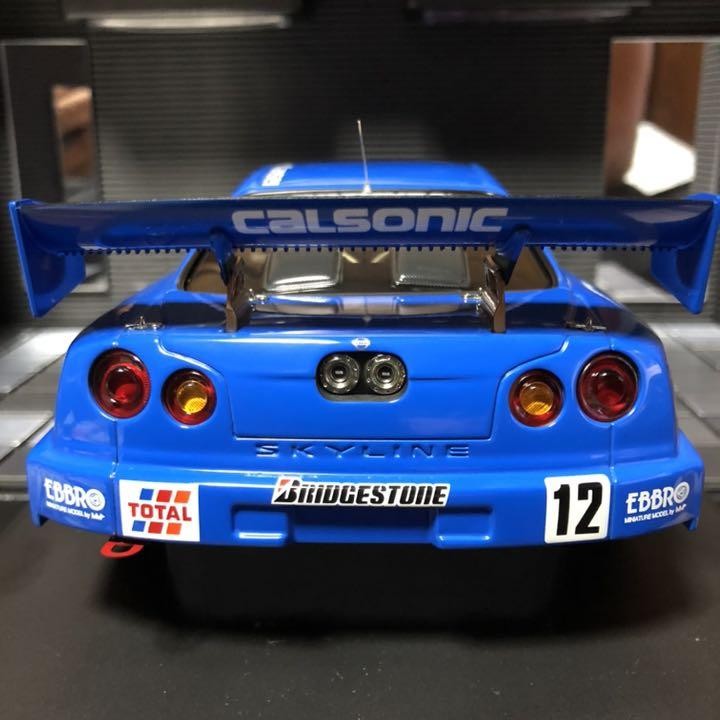 JGTC 2002 Calsonic Skyline 1/18 scale minicar Autoart MINT
