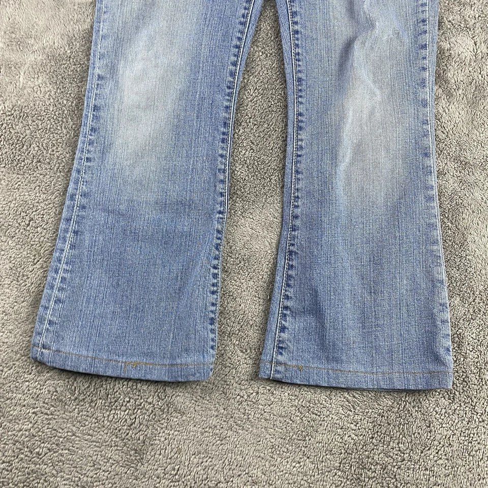 Женские джинсы Levis 529 Curvy Boot Cut 28x26 Цвет синий Свет Стирка Низкая посадка Подол - Изображение 2 из 4