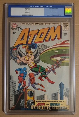 ATOM #7 VF- CGC 7.5 1963 HAWKMAN CROSSOVER GIL KANE MURPHY ANDERSON