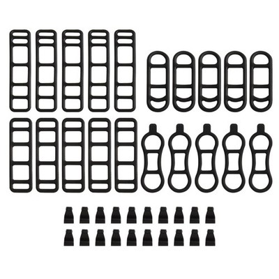 Secure Your Gear Silikonarmband-Sets in 35 und 40 Stück Varianten erhältlich