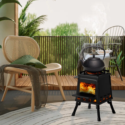 #ad Single Burner High Pressure Outdoor Wood Stove Durable Cooking $80.96