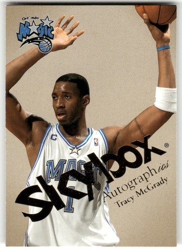 Tracy McGrady #12 2003 Skybox Autographics card