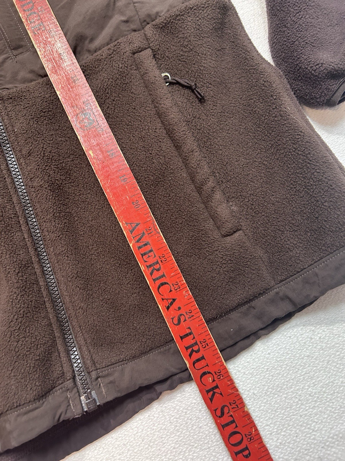 Women's The North Face Denali Hooded Fleece Jacket Brown Size Medium thumbnail 6