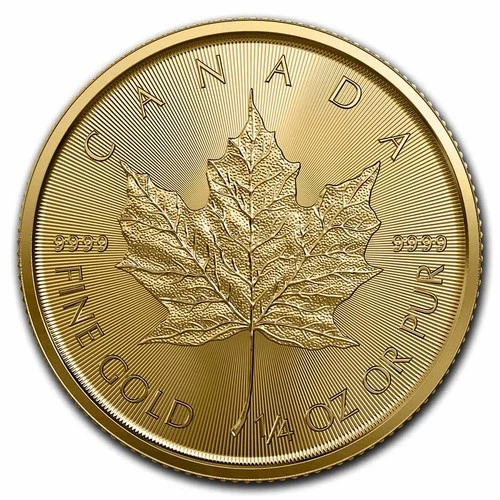 2023 Canadian Gold Maple Leaf 1/4 oz — photo from the most recent tracked eBay sale