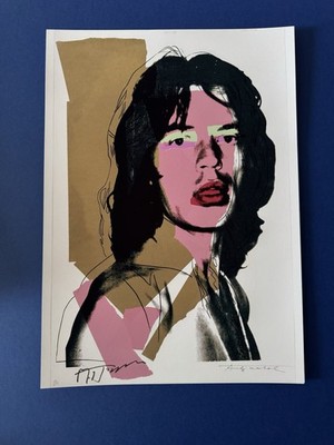 Andy Warhol Mick Jagger Portrait Print Atemberaubend