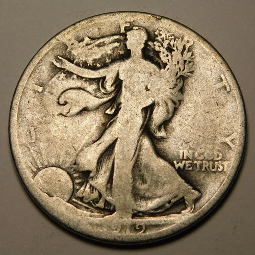 Photo of a 1919-P Walking Liberty Half Dollar from an eBay listing that sold on Jul 23, 2026