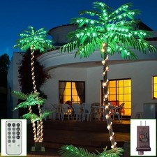 7ft Lighted Palm Tree With Glowing Coconuts - Dimmable, Ul Certified, Waterproof