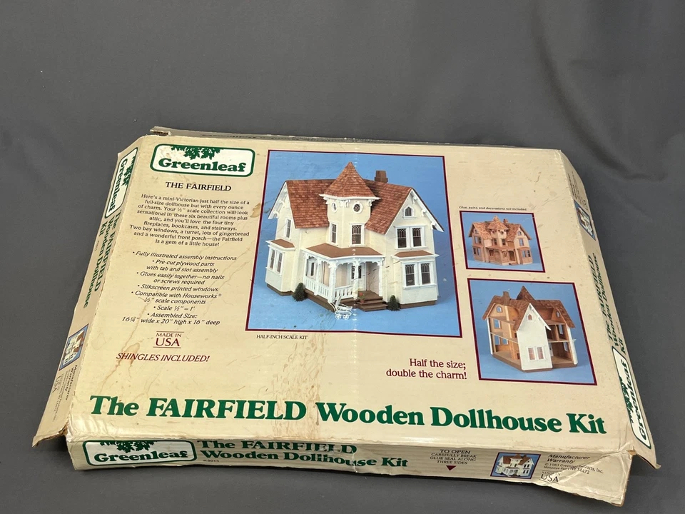 NEW Pair of Greenleaf The Fairfield + The Arthur Wooden Dollhouse Kits - Image 2 of 4