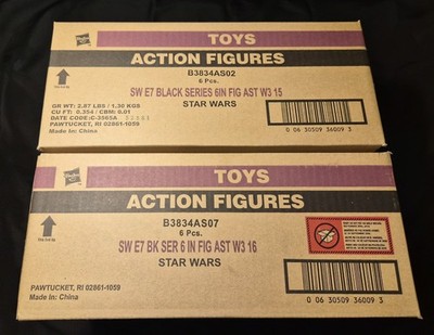 star wars the Black Series (2) unopened cases 6'' figures - 12 total MINT!!