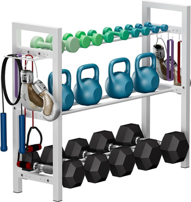 Adjustable Dumbbell Rack, Weight Storage Stand Holder for Dumbbells & Kettlebell