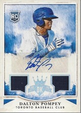 2015 Diamond Kings Rookie Signature Materials Silver #157 Dalton Pompey Auto/299