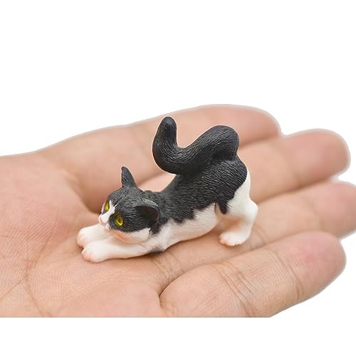 12Pcs Realistic Miniature Cat Figurines Mini Kitty Characters Figures Cute - Bild 4 von 6