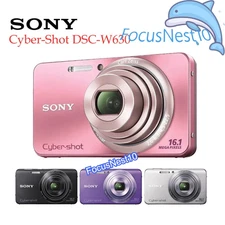 Sony Cyber-shot DSC-W630 16.1 MP 5x Optical Zoom Compact Digital Camera 85% New