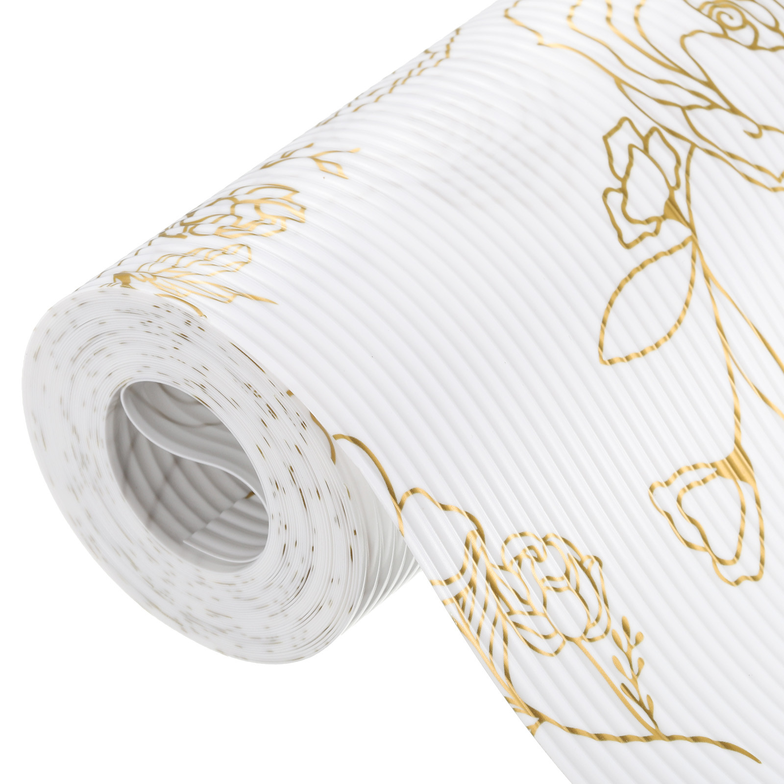 Non-Slip Rose Gold Kitchen Shelf Liner 11.8x19.7 FT