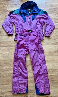 VTG North Face Extreme 2 Piece Light Ski Snow Suit Size 10 Made In USA Gore Tex
