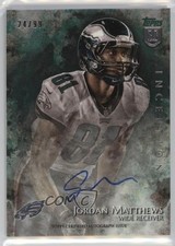 2014 Topps Inception Rookie Auto Green 24/99 Jordan Matthews #15 Auto 03xg