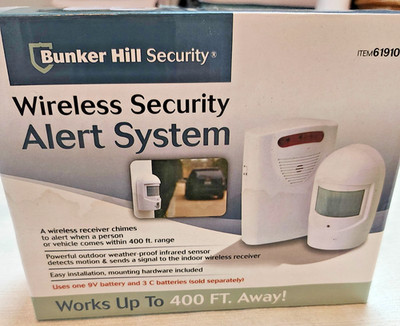 Bunker Hill Security Wireless Driveway Alarm Motion Sensor System 400ft 61910