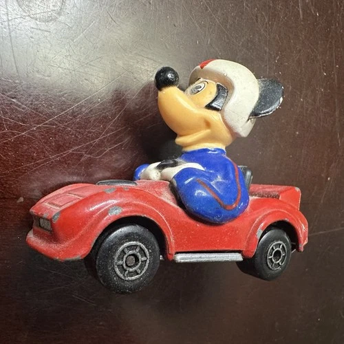 VTG Matchbox Disney Series 12 1980 Lesney Mickey Mouse Red Racer Car Diecast Toy