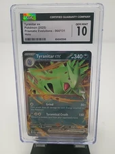 Tyranitar ex 064/131 Sv: Prismatic Evolutions Holo CGC Gem mint 10