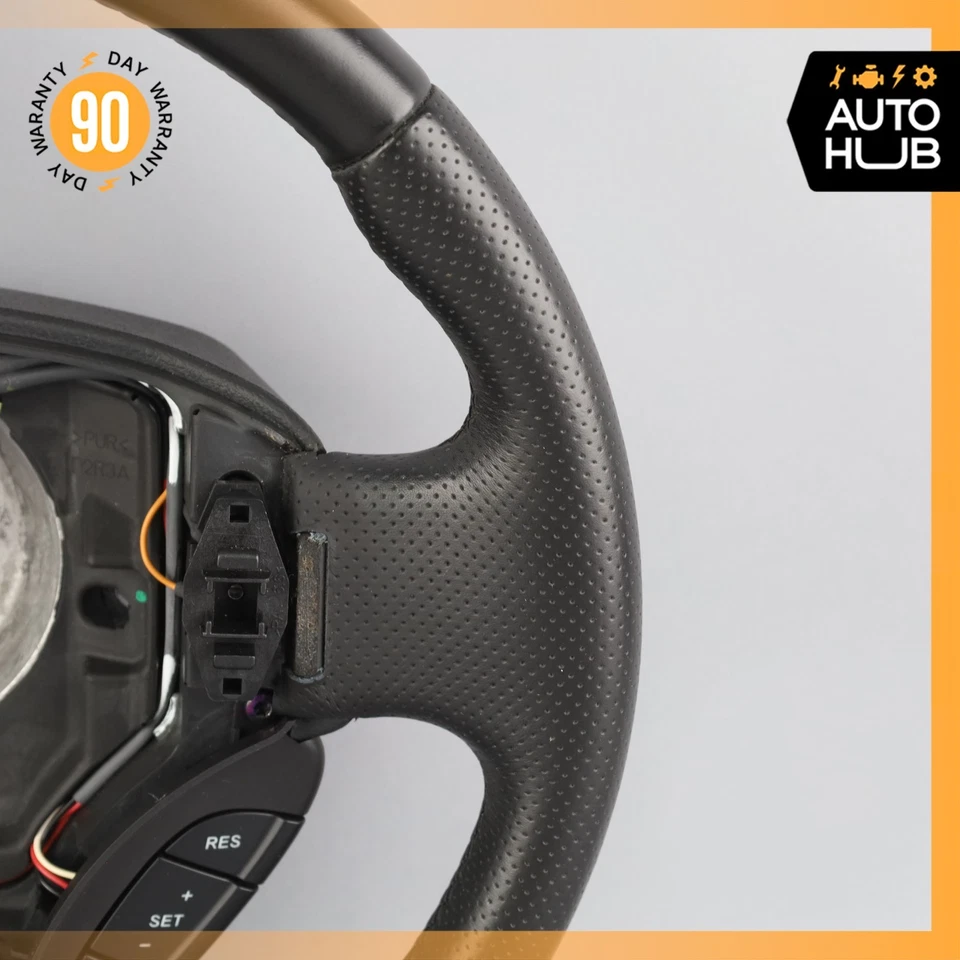 06-16 Aston Martin V8 Vantage DB9 Rapide Steering Wheel Black 9G333600DA OEM 26k - Image 4 of 4