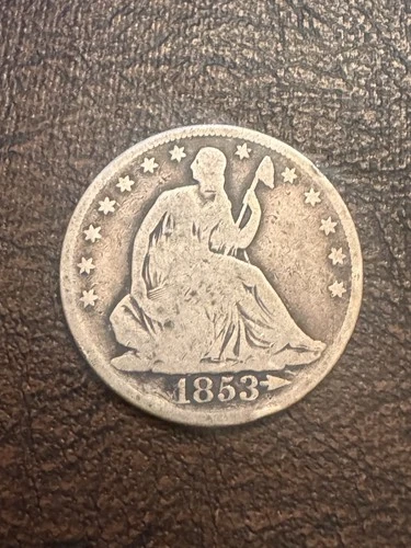1853 Seated Liberty Half Dollar