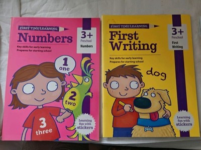 First Time Learning Workbooks Age 3+ Numbers & First Writing New Early Learning