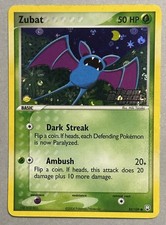 Pokemon TCG Zubat 82/109 Team Rocket Returns Reverse Holo Stamp 2004