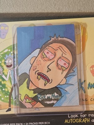 1/1 Rick And Morty Season 2 Jerry Smith Hand Drawn Sketch Card By Alan Rodjal
