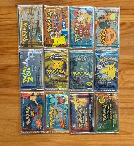 Pokemon Complete Sealed Booster Pack Lot WOTC, EX, DPP, HGSS, BW, XY, SM, SWSH+
