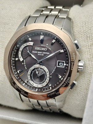 Seiko Brightz Titanium Flight Expert Funk Solaruhr 8B53 aus Japan
