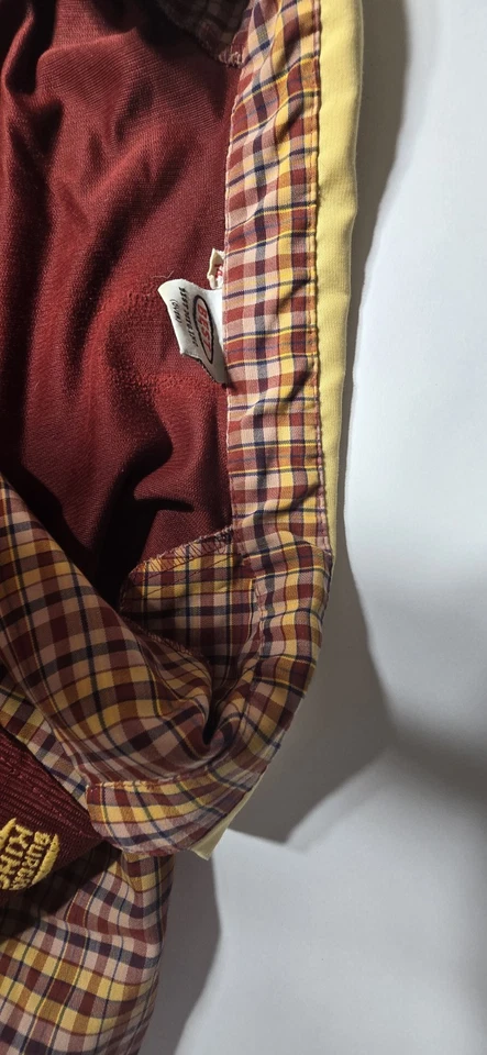 Vintage 70's 80's Burger King Employee Uniform Red Plaid - Image 2 of 4