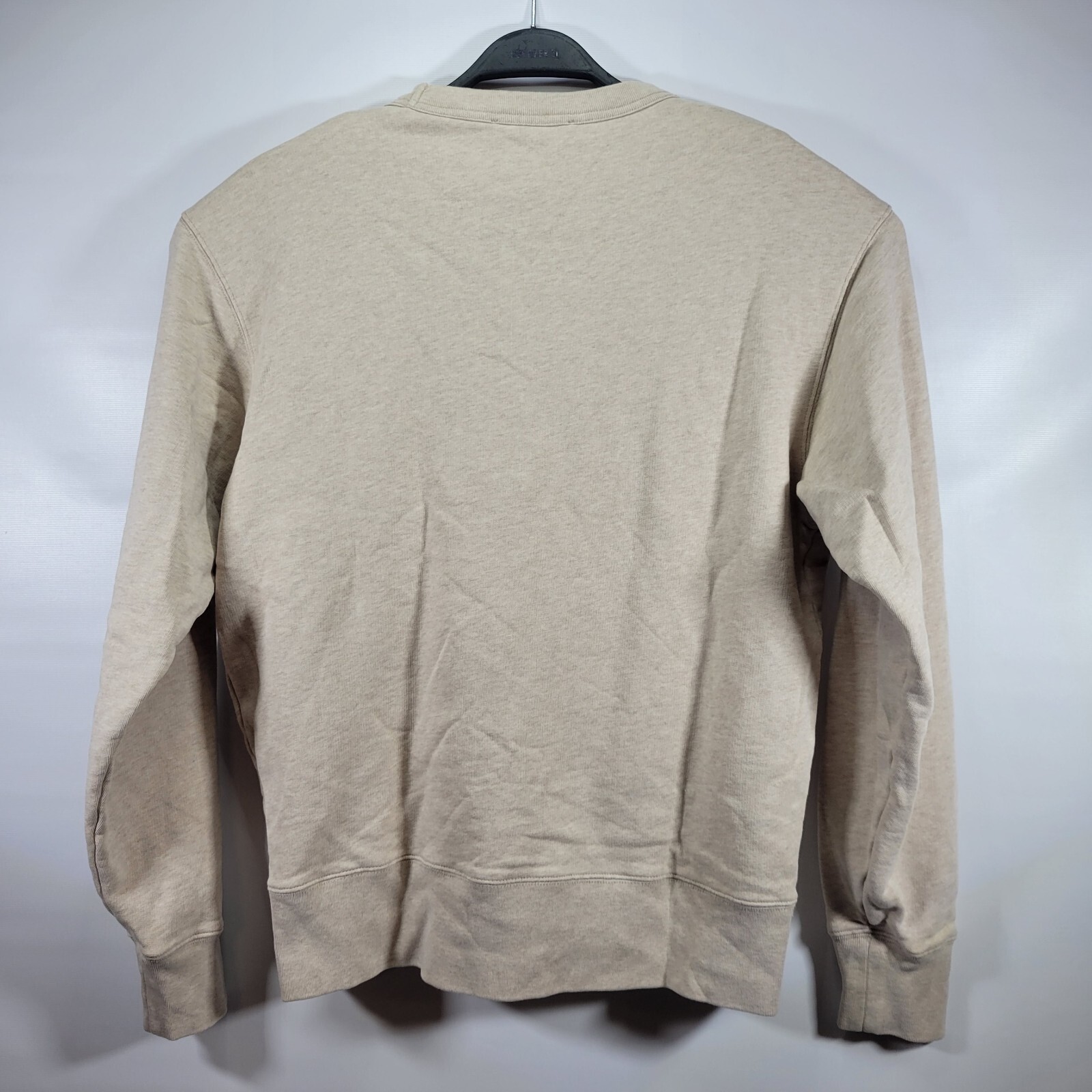 ACNE FAIRVIEW FACE BOX PATCH BEIGE PULLOVER 100% … - image 6