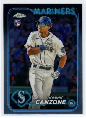 2024 Topps Chrome Dominic Canzone RC Seattle Mariners #133
