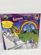 lite brite vintage 2004 Dragon Castle, Butterflies, Ponies Dinosaurs