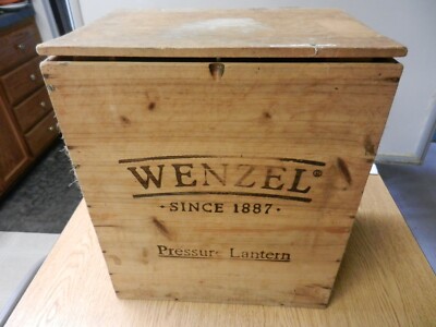 Vintage Wenzel Pressure LanternUsed Wooden Box Crate Only PA18461518 Used