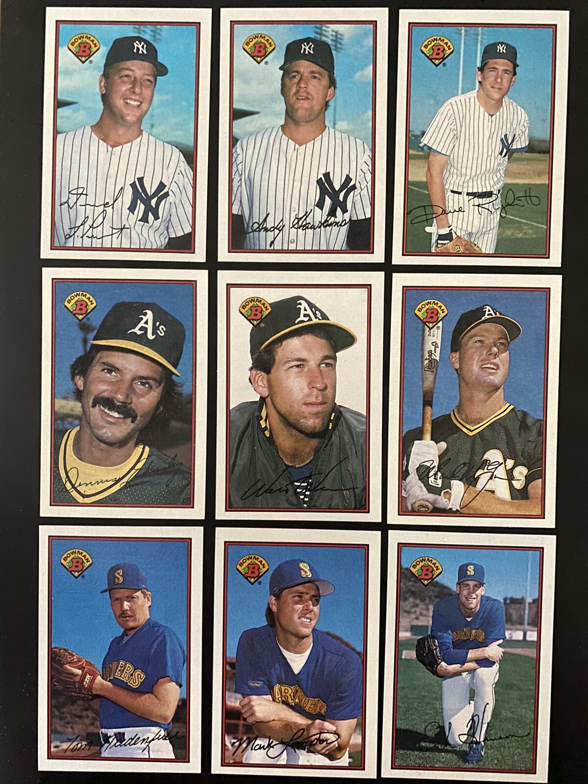 1989 BOWMAN Baseball Cards. Card 1250. You Pick to Complete Your Set